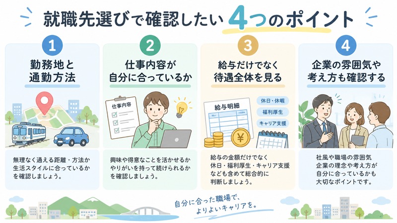 三重県で就職先を選ぶときに確認したいポイント