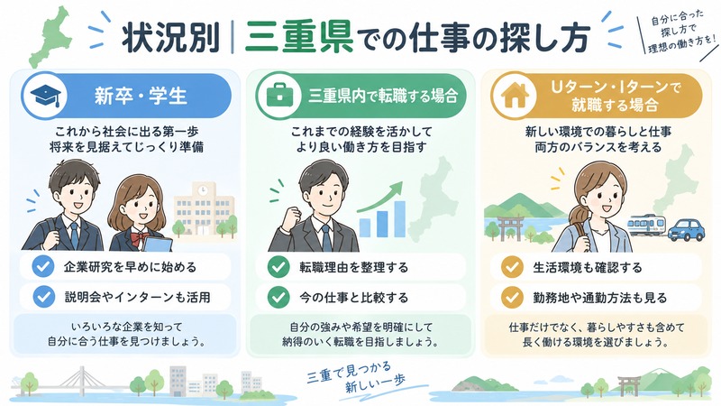 状況別に考える三重県での仕事探し